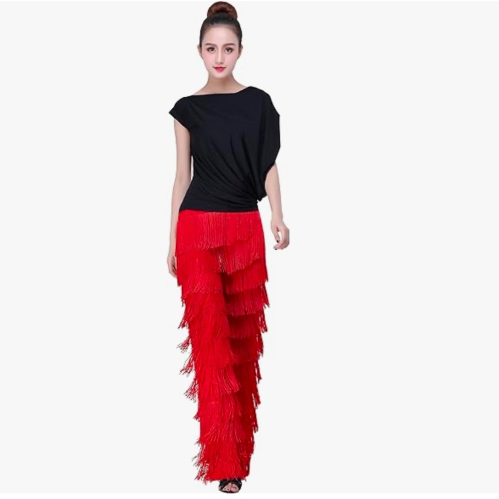 NWT Fringe Latin Dance Pants